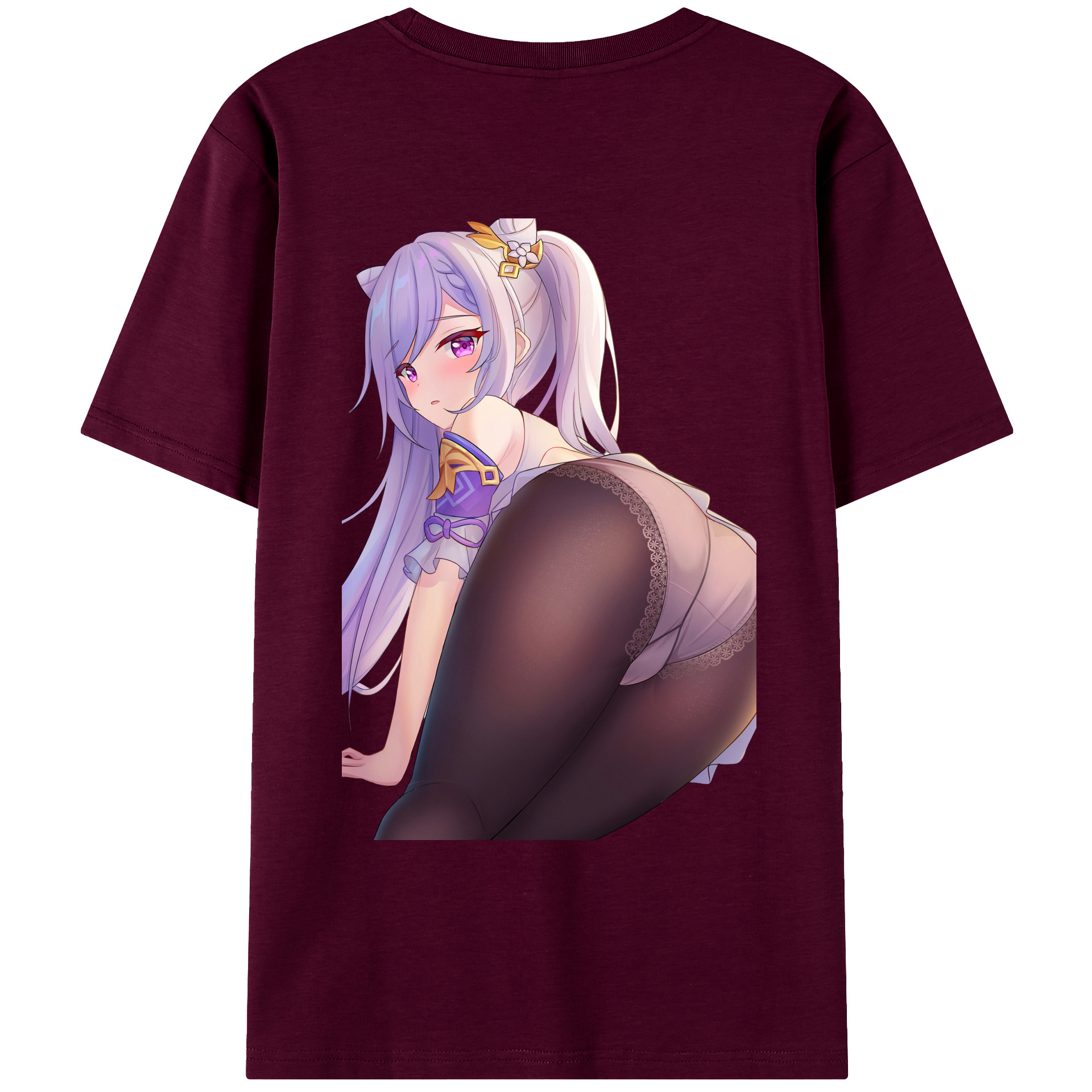 げんし神 刻晴 こくせい genshin Kokusei レディース半袖Tシャツ(バックプリント)